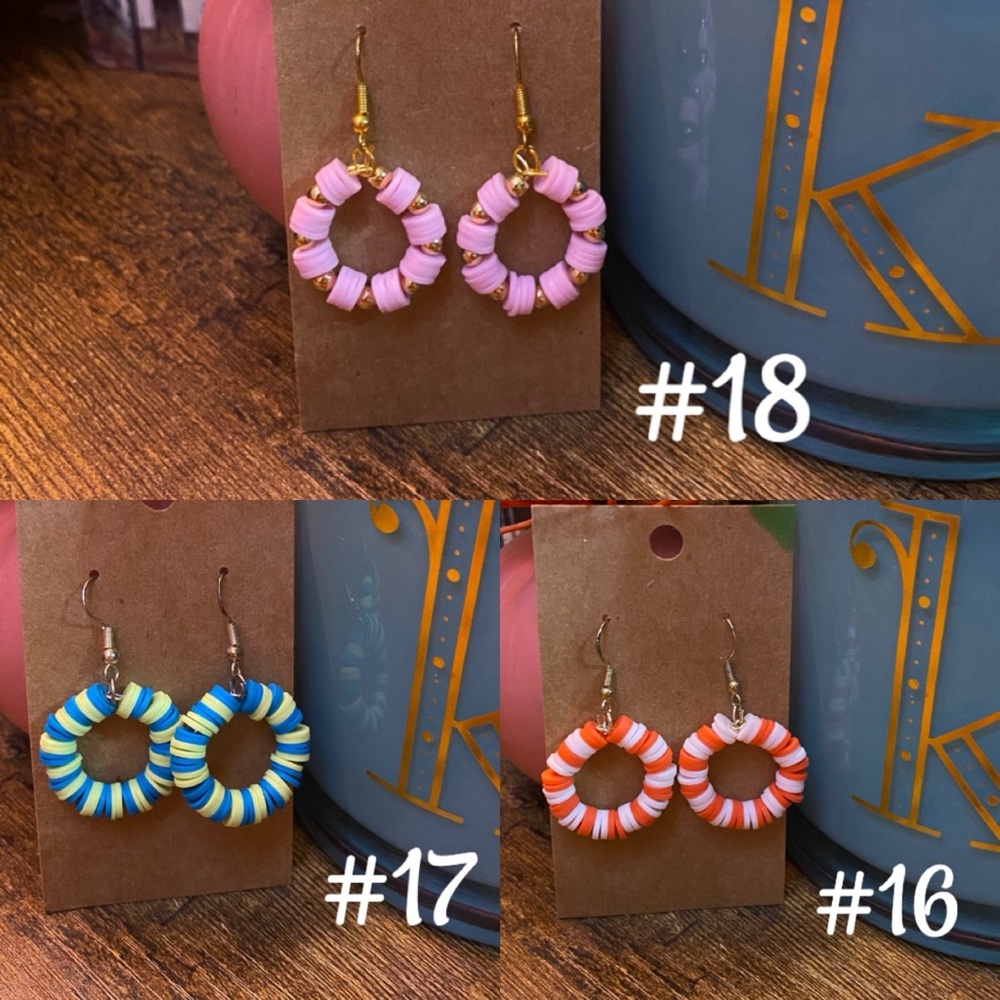 Colorful Hoop Earrings - Picture 15 of 15